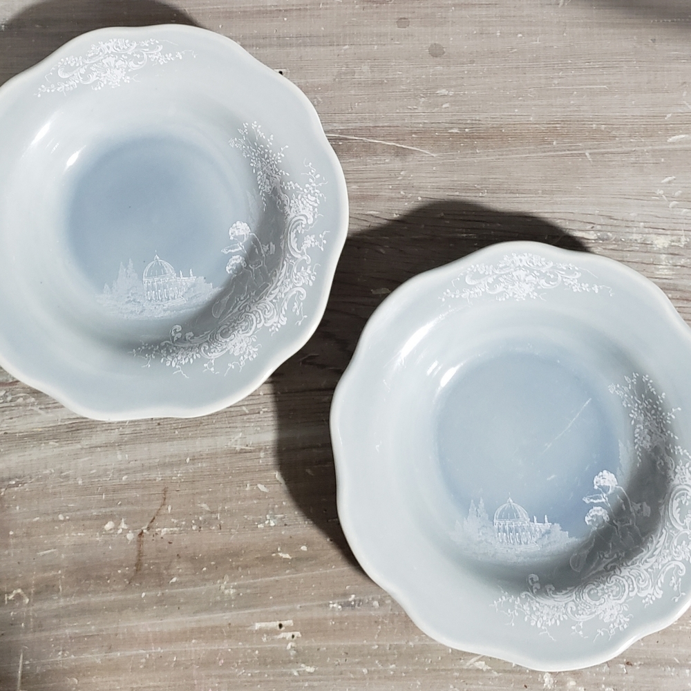 Set of (2) RARE VINTAGE Antheor MAC'B France-French Soup Bowls